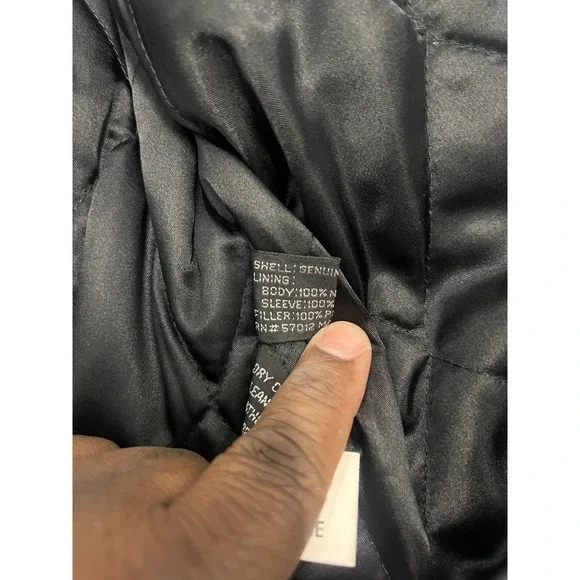 Vintage Mirage Geniune Leather Bomber Jacket Men's Black Made in Korea - Medium - Picture 5 of 13